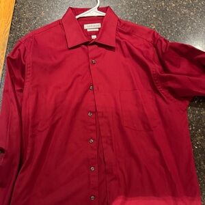 Van Heusen Men's Rich Red Dress Shirt